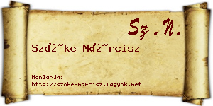 Szőke Nárcisz névjegykártya